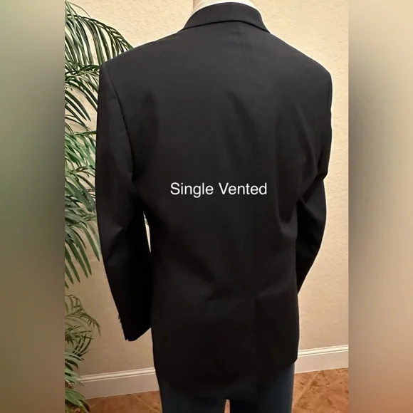 MICHAEL KORS MENS BLAZER SIZE 44 BLACK SPORT COAT POLY BLEND SUIT